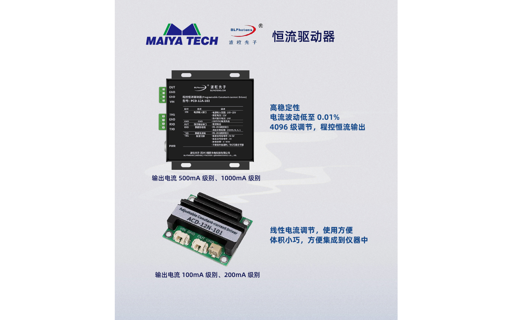 可调恒流驱动器 ACD-12N-101 ACD-12N-201